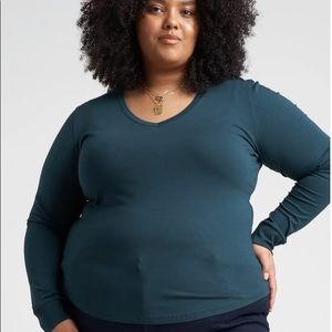 NWT, Universal Standard long sleeved tee in teal.